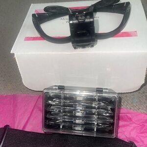 Black Hands-Free LED Headlamp with Replacement LED Modules